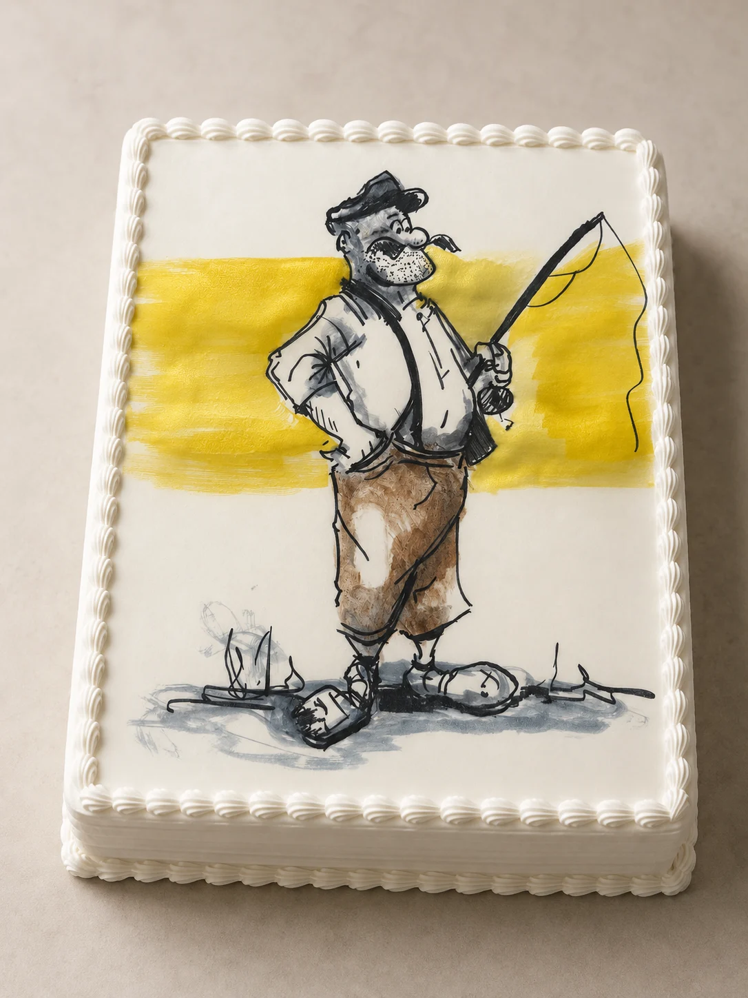 Illustration sur gâteau
